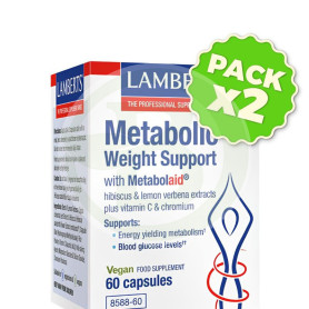 Pack 2x Metabolic Weight Support 60 Cápsulas Lamberts