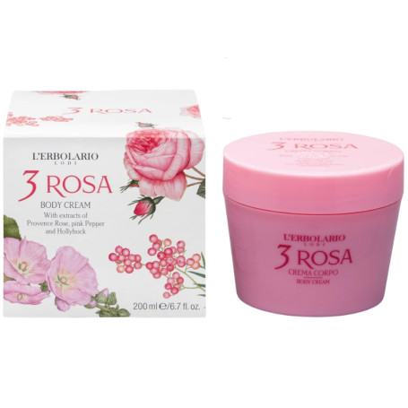 3 Rosas Creme Corporal 200Ml L`Erbolario