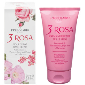 3 Rosas Creme de Mãos Nutritivo 75Ml L`Erbolario