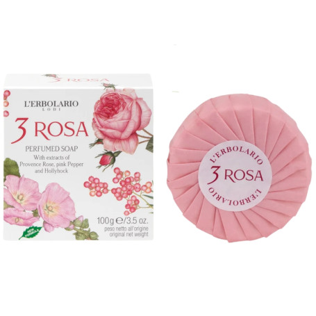 3 Rosas Sabonete Perfumado em Barra 100G L`Erbolario