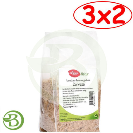 Pack 3x2 Levadura De Cerveza Desamargada 300Gr. el Granero