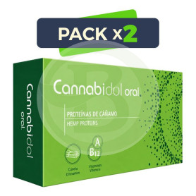 Pack 2x Cannabidol Oral 60 Cápsulas Tegor