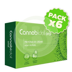 Pack 6x Cannabidol Oral 60 Cápsulas Tegor