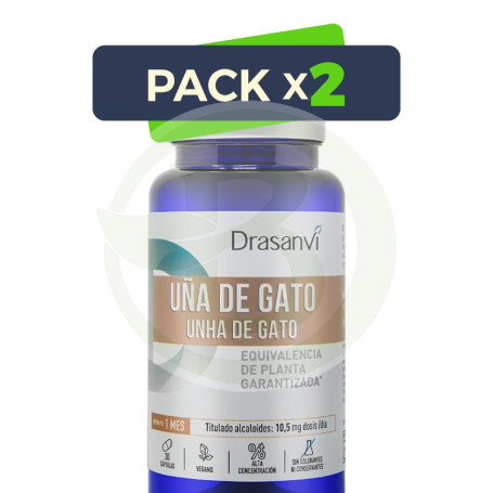 Pack 2x Uña De Gato 30 Cápsulas Drasanvi