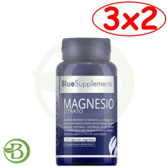 Embalagem 3x2 Citrato de Magnésio 100 Cápsulas Ergonat