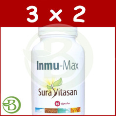 Pacote 3x2 Immu-Max 60 Cápsulas Sura Vitasan