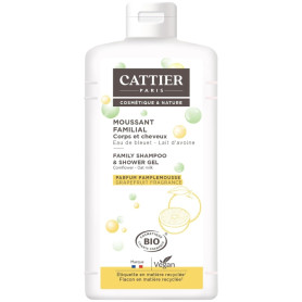 Gel de Duche e Champô Familiar 500Ml Cattier Paris