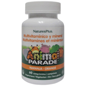 Animal Parade Multiv. Laranja 60 Comp. Masticáveis Nature´S Plus