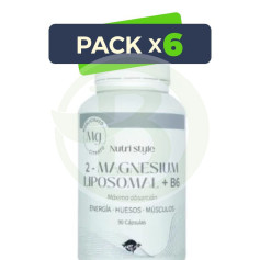Pack 6x Magnésio 2 Lipossomal + B6 90Cápsulas Espadiet