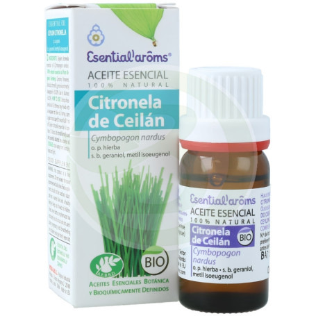 Óleo essencial de citronela de Ceilan Bio 10Ml. Aroms essenciais