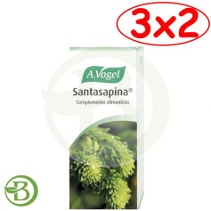 Pacote com 3 x 2 xarope Santasapina Vogel 200 ml.