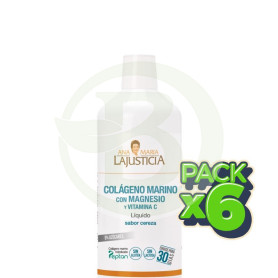 Pack 6x Colágeno Marino+Magnesio+Vit C Cereza 1Lt Ana María Lajusticia