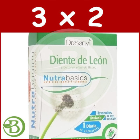 Pack 3x2 Diente De León 30 Cápsulas Drasanvi