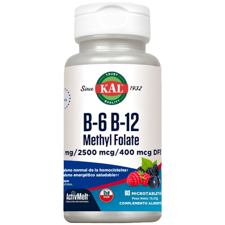 B6/B12 Methyl Folate (Homocistein) 60 Microcomprimidos Kal
