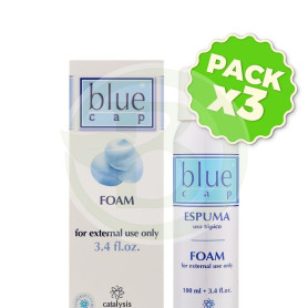 Pack 3x Espuma Calmante Blue Cap 100Ml Catalysis