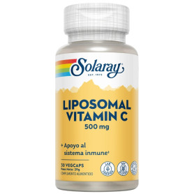 Liposomal Vitamin C 500Mg 30 Cápsulas Vegetais Solaray