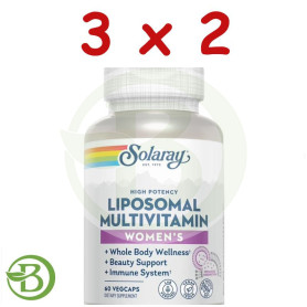 Pack 3x2 Multivitamínico Liposomal para Mujeres 60 Cápsulas Solaray