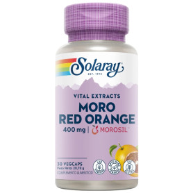 Moro Red Orange 400Mg Morosil 30 Cápsulas Vegetais Solaray