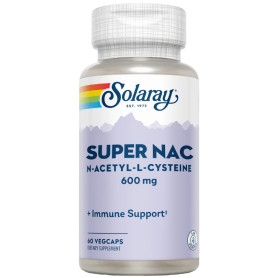 Super Nac 600Mg 60 Cápsulas Vegetais Solaray