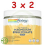Pack 3x2 Bisglicinato De Magnesio en Polvo 179G Solaray
