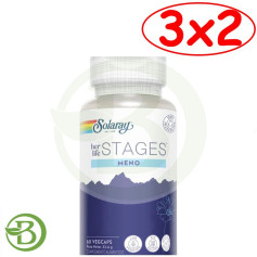 Pack 3x2 Meno Stages 60 Cápsulas Vegetais Solaray