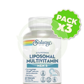 Pack 3x Multivitamínico Liposomal para Hombres 60 Cápsulas Solaray