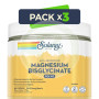 Pack 3x Bisglicinato De Magnesio en Polvo 179G Solaray