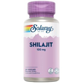 Shilajit 100Mg 30 Cápsulas Vegetais Solaray