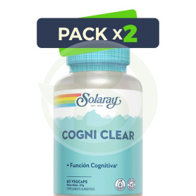 Pack 2x Cogni Clear 60 Cápsulas Vegetales Solaray