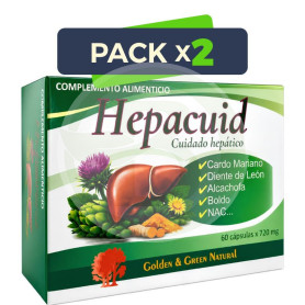 Pack 2x Hepacuid 60 Cápsulas Golden Green