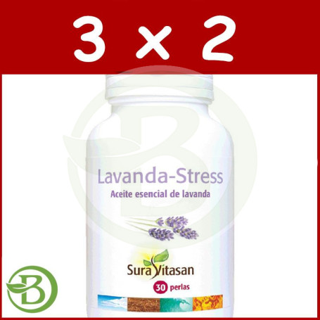 Pack 3x2 Lavanda Stress 30 Perlas Sura Vitasan