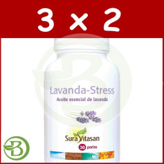 Pacote 3x2 Lavender Stress 30 Pérolas Sura Vitasan