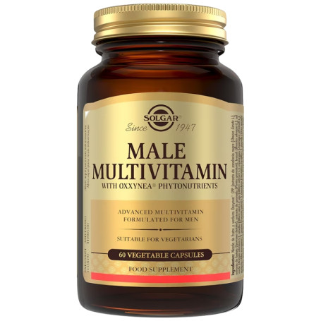 Male Multivitamin 60 Cápsulas Vegetais Solgar