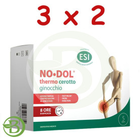 Pack 3x2 Nodol Parches Térmicos para Rodilla 5 Unidades Esi