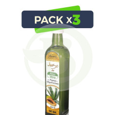 Pack 3x Sumo De Aloe Vera com Papaia 500Ml. Tongil