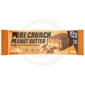 Barrita Proteica Crujiente con Crema De Cacahuete 50G Vit.o.best