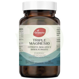 Triple Magnesio 60 Comprimidos el Granero