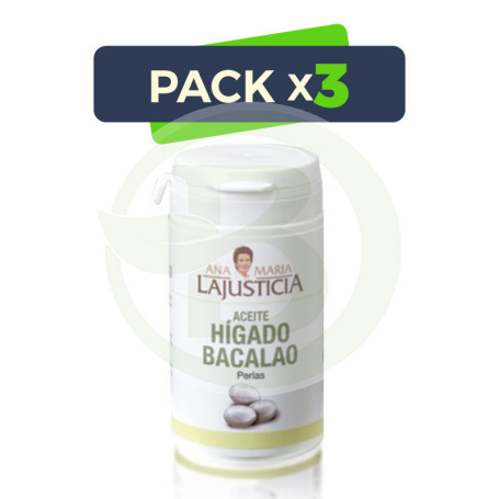 Pack 3x Aceite de Hígado de Bacalao Ana Mª Lajusticia