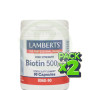 Pack 2x Biotina 500µg. Lamberts