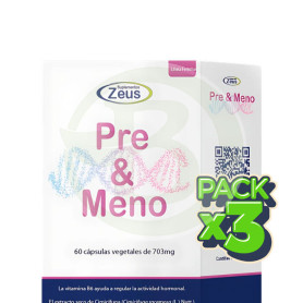 Pack 3x Pre&Meno 60 Cápsulas Vegetales Zeus