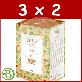 Pack 3x2 Té Nº1 Cháur 100G Dietmed