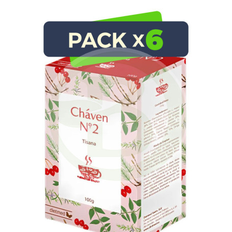 Pack 6x Té Nº2 Cháven 100G Dietmed