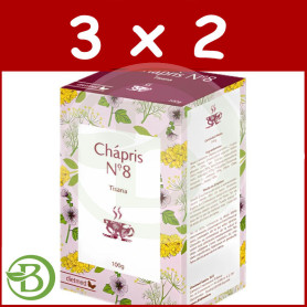 Pack 3x2 Té Nº8 Chápris 100G Dietmed