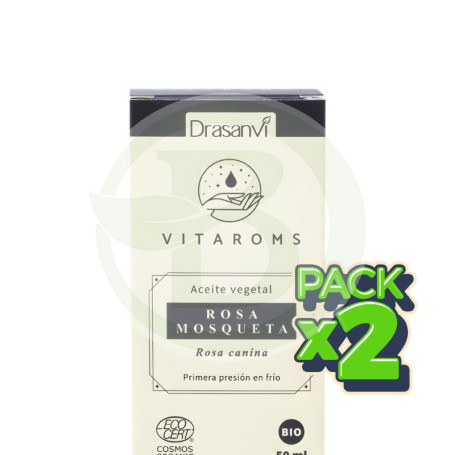 Pack 2x Aceite Vegetal De Rosa Mosqueta (1ª Presión Frío) 50Ml Drasanvi