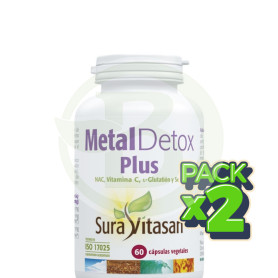 Pack 2x Metal Detox Plus 60 Cápsulas Sura Vitasan