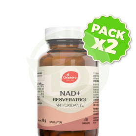 Pack 2x Nad+ Resveratrol 60 Cápsulas el Granero