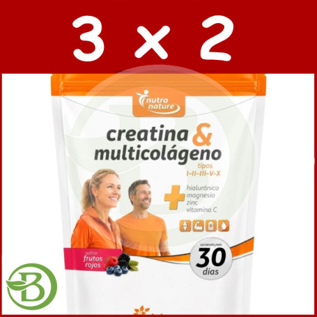 Pack 3x2 Creatina y Multicolágeno 270Gr Pinisan