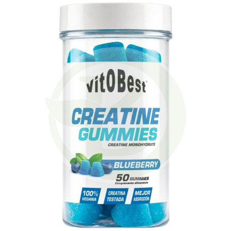 Creatine Gummies Sabor Arándanos 50 Gominolas Vit.o.best