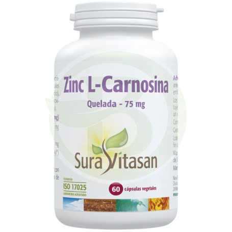 Zinc L-Carnosina 60 Cápsulas Sura Vitasan