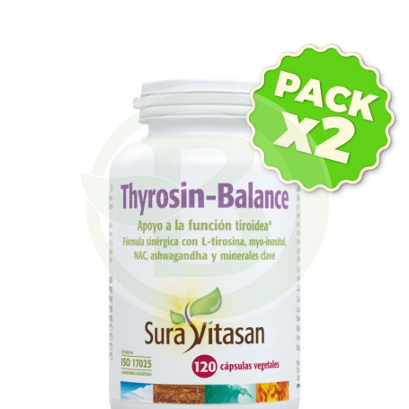 Pack 2x Thyrosin-Balance 120 Cápsulas Sura Vitasan